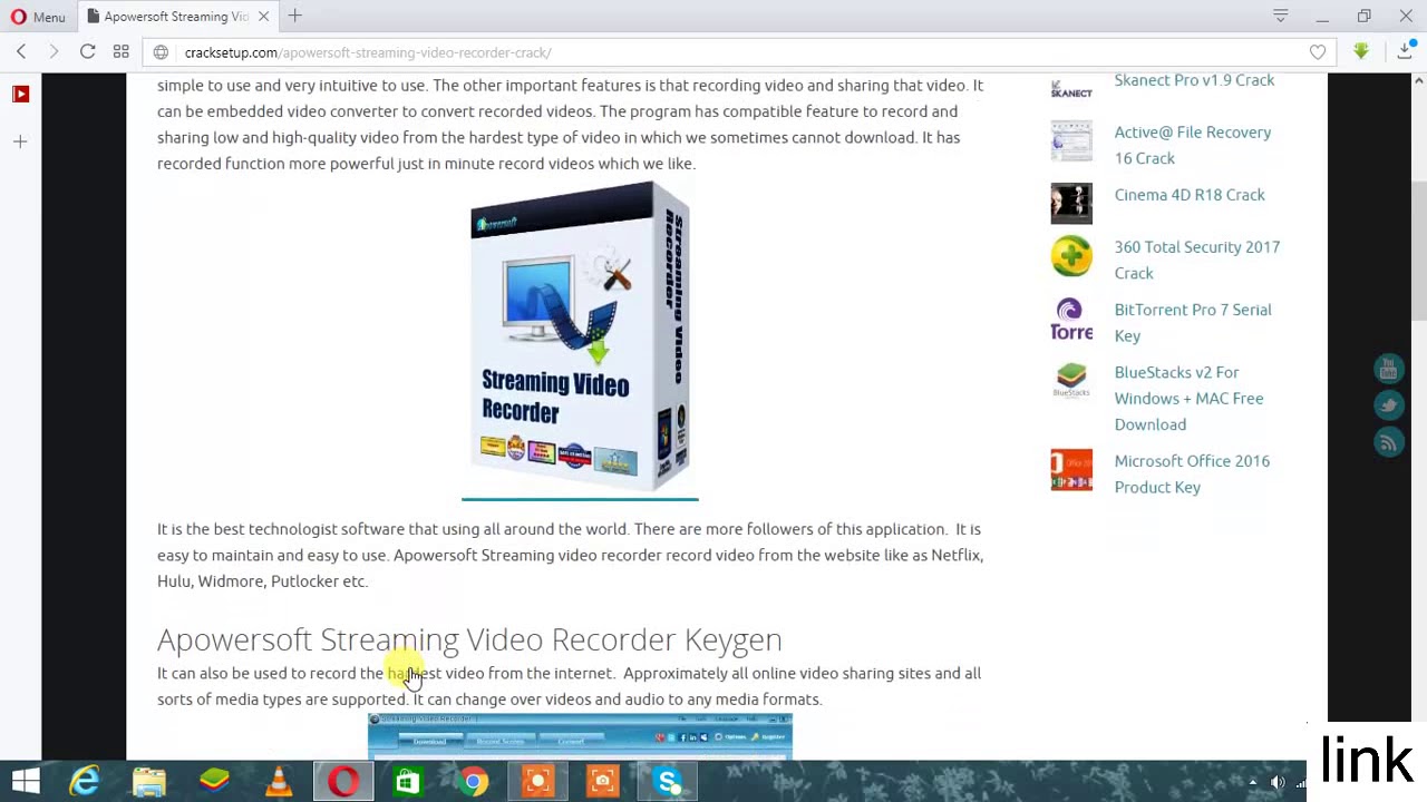 record streaming video free